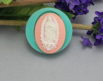 Silicon Mold  Virgin Mary  Flexible  for Crafts, Jewelry, Resin, Scrapbooking, Polymer Clay, Push Mold