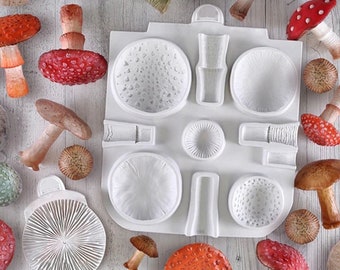 Mushroom Silicone Mold Fondant Mould Cake Decorating Tool for Crafts, Jewelry, Resin, Scrapbooking, Polymer Clay.