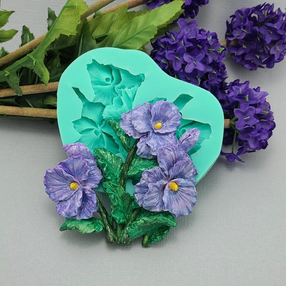 Stampo In Silicone A Forma Di Fiore Per Goffratura Fondente: Per Torte, Cupcake, Cioccolato E Pasta Di Zucchero (7,3x7,3 Cm)