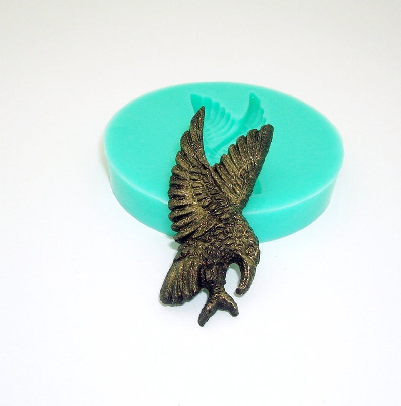 Polymer Clay. Eagle Silicone Mold Flexible Silicone Mould for Crafts Scrapbooking Jewelry Resin