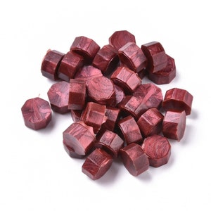 Wax Seal ,  Sealing Wax Bead , Wax Beads, Sealing Beads, Wax Seal (Dark Red) .