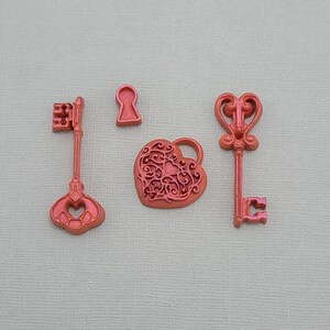 Key and Lock Silicon Mold Flexible Silicone Mould for Crafts, Jewelry ...