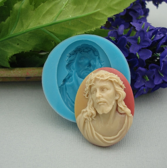 Silicone Mold  Jesus  Flexible  for Crafts, Jewelry, Resin, Scrapbooking, Polymer Clay.