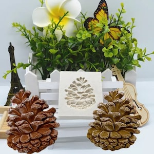 Pine Cone Silicone Mold Fondant Mould Cake Decorating Tool for Crafts, Jewelry, Resin, Scrapbooking, Polymer Clay.