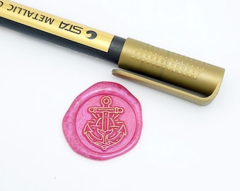 Gold  Metallic Permanent Paint Markers Birthday Gift Card Art Marker for Children School Painting Supplies Art Creative Pen.