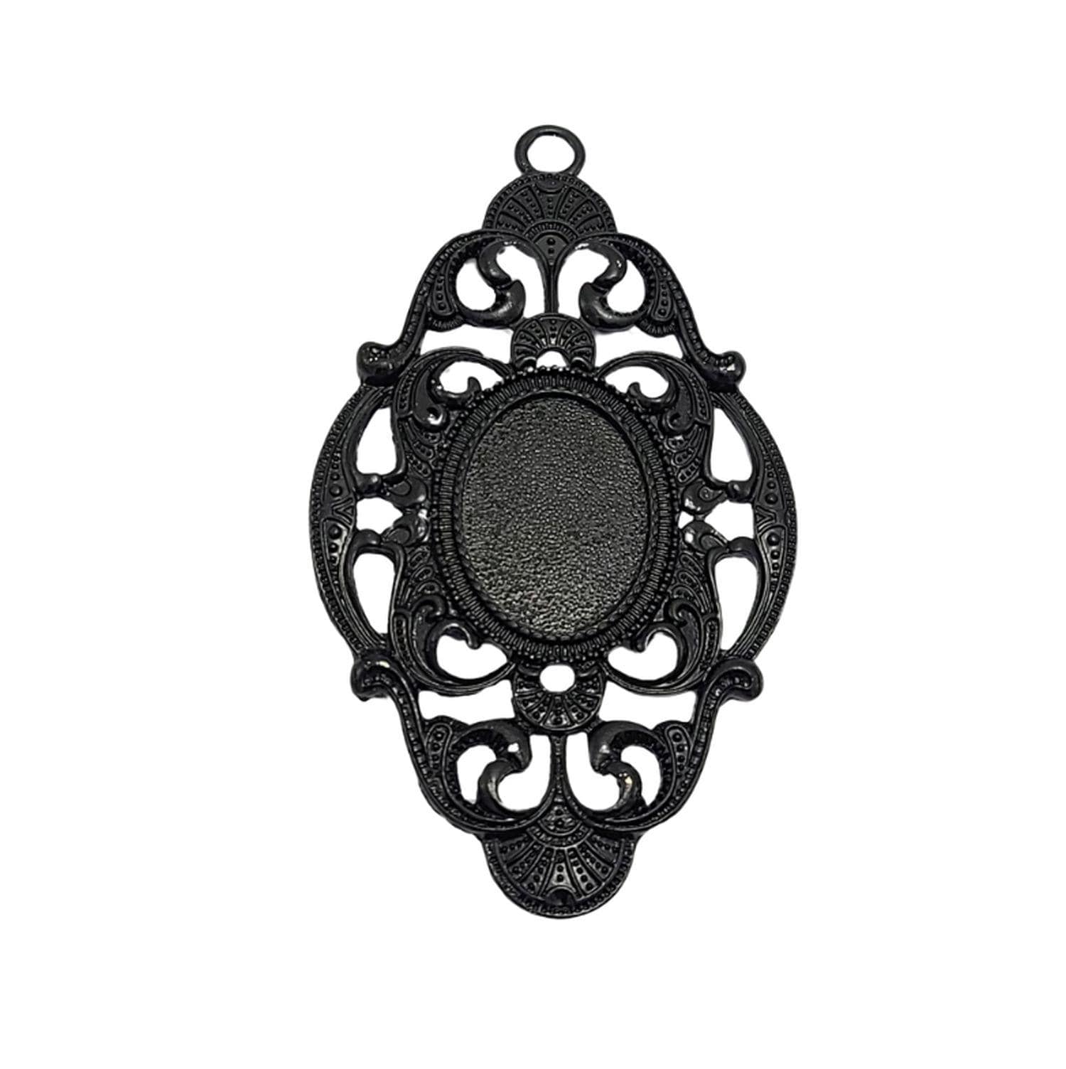 18x13mm Elegant Angel Cameos (4) - L857 Jewelry Finding