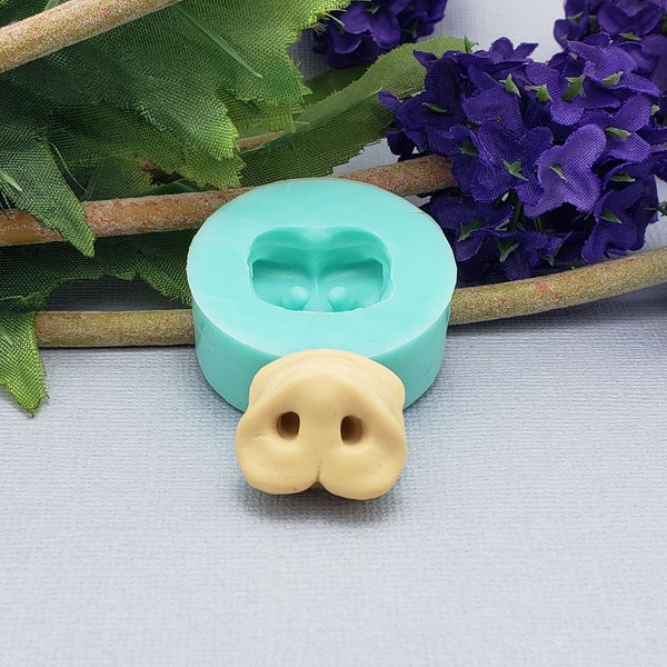 Pig Nose Mold  Flexible Silicone Mould for Crafts, Jewelry, Resin, Scrapbooking, Polymer Clay.