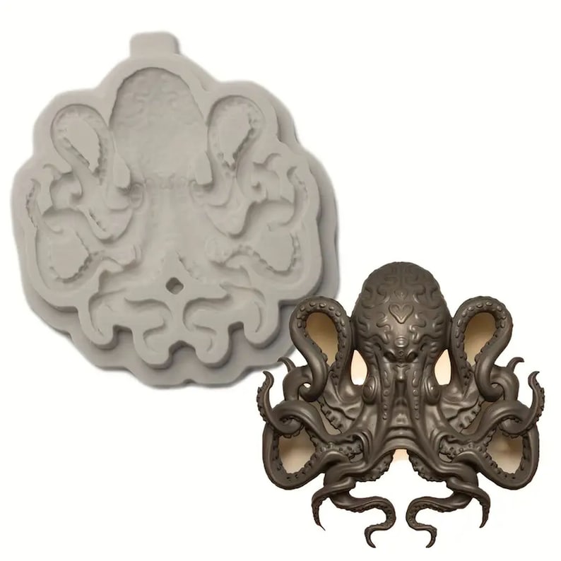 Octopus Silicone Mold Fondant Mould Cake Decorating Tool for Crafts