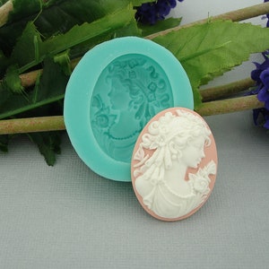 Silicone Mold  Lady Flexible  for Crafts, Jewelry, Resin, Scrapbooking, Polymer Clay.