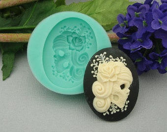 Siliconen Mold Lolita Punk Skelet Flexibel voor Ambachten, Sieraden, Hars, Scrapbooking, Polymeer Klei.