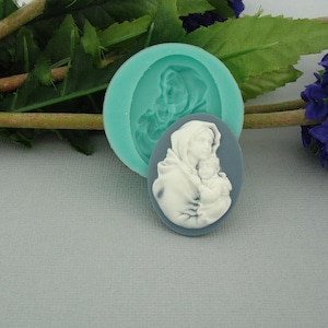 Silicone Mold  Madonna  Flexible  for Crafts, Jewelry, Resin, Scrapbooking, Polymer Clay.