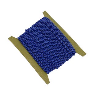 Royal Blue Electroplated  Twist  Curb Chain Colored Chain-15 ft.