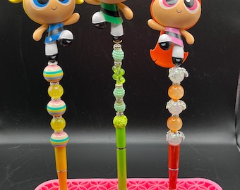 Bolígrafos con cuentas de Las Chicas Superpoderosas