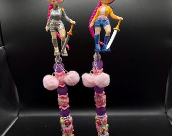 Bolígrafos con diseño de cazadores de demonios de K-Pop con cuentas