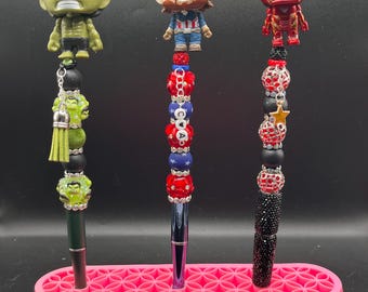 Superheros Beaded Themed Pens