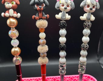 Bolígrafos con temática de cuentas de muñecas de arcilla