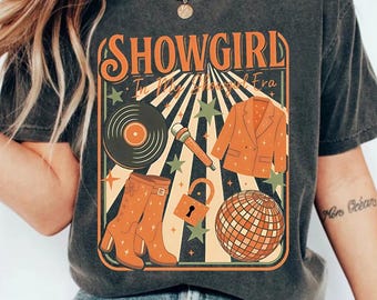Showgirl Era Graphic Tee: Music Fan Gift, Soft Cotton T-Shirt