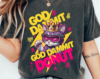 Dungeon Crawler Carl Shirt, Goddamnit Donut Shirt: Sci-Fi Book Lover Tee, Birthday Gift