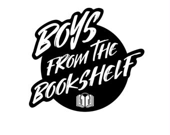 MMロマンスブックビニールステッカー、読書好きの読者向けデカール - Boys From The Bookshelf
