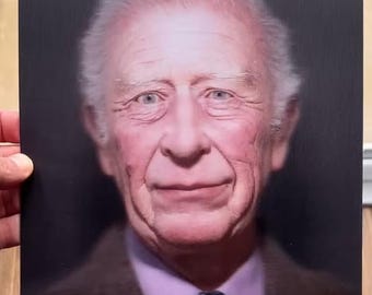 3D lenticular portrait - King Charles II - 8 x 10"