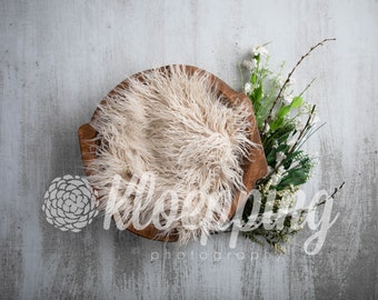 Summer flower bowl newborn digital backdrop