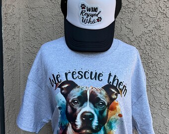Rescue Dogs T-Shirt: Pit Bull Lover Charity Design