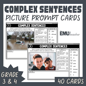 Immagini per la scrittura di frasi complesse: migliorano la struttura e la punteggiatura delle frasi