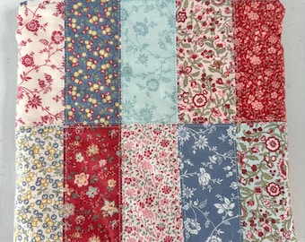 Flowers Coming Out My Ears Zippered Patchwork Bag - 9 X 9 Inch