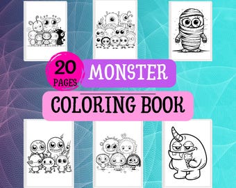 Monster Coloring Book for Toddlers | Fun Silly Creatures (Printable PDF)
