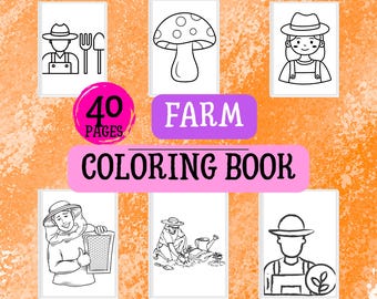 Farm Animal Coloring Book | Fun Preschool Activity (PDF)