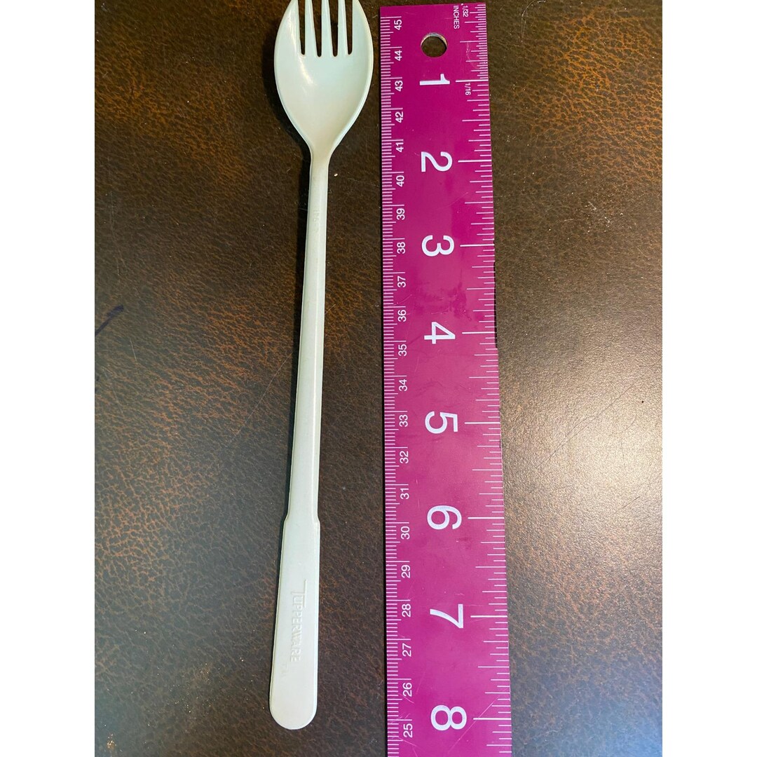 Tupperware Long Tupperware Vintage Spork Long Handle Cream Off-white Good Preowned ...