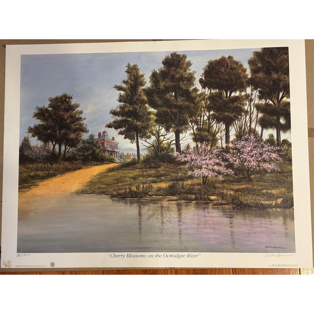 Butler Brown Cherry Blossoms on the Ocmulgee River Limited Edition ...