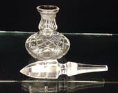 Vintage Waterford Crystal Perfume Bottle Dauber Nice Condition 18335 Fine Irish Glass With Sticker