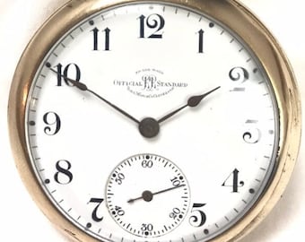1904 Ball Hamilton 999A 18s 21J Railroad Standard Pocket Watch Movement LS Stem Wind Sunburst Runs Keeps Close Time
