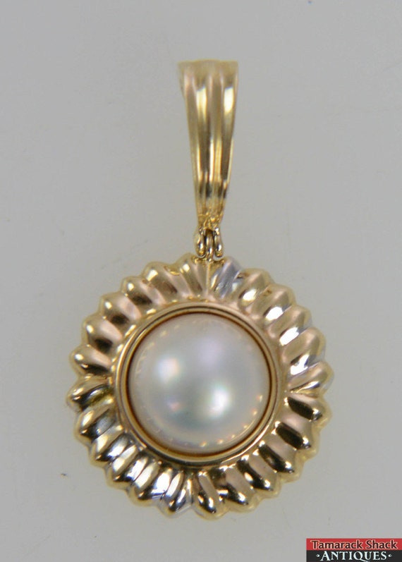 Vintage CIG 14k Yellow Gold Round Imperial Pearl I