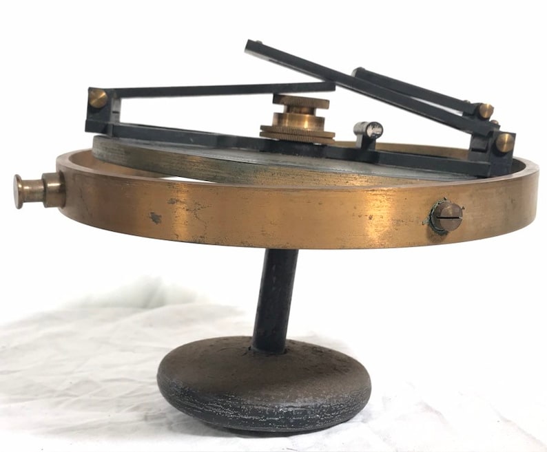 Antique Nautical Pelorus Maritime Navigational Aid Instrument Dumb Compass Wooden Box image 9