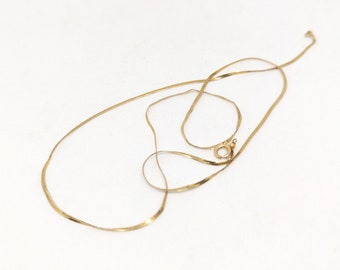 Collier fin et fin de 17 po. en or 14 carats | Italie | 24130