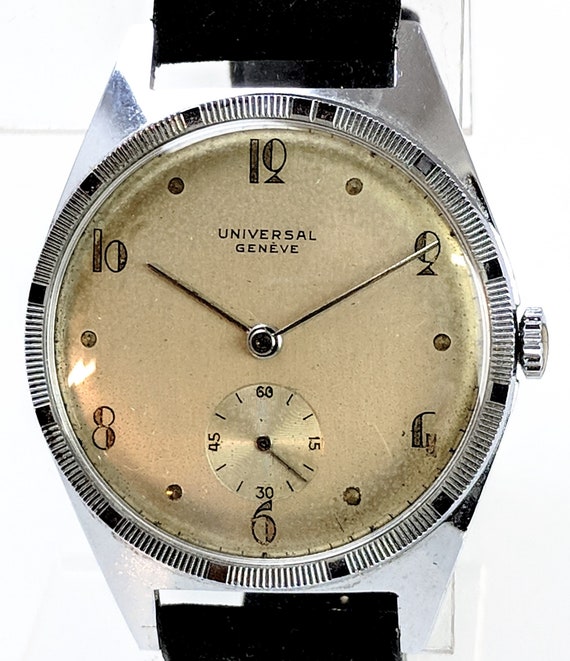 1940s Universal Geneve Men's Oversize Wristwatch Caliber 262
