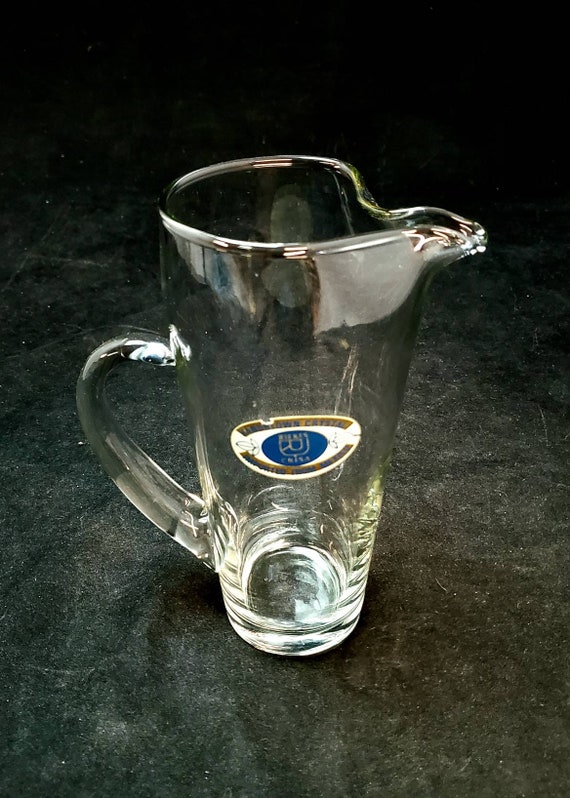 Clear Round Pitcher, Hand-Blown in Guatemala