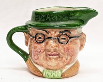 Vintage Artone England Double Face Miniature Pickwick Creamer | Hand Painted