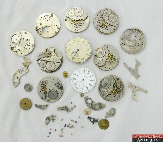 Lot of 10 New York Standard 12s Pocket Watch Move… - image 1