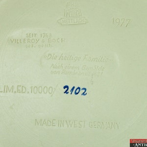 Mettlach Villeroy & Boch Weihnachten 1977 Cameo Reliefmuster Weihnachtsteller Bild 5