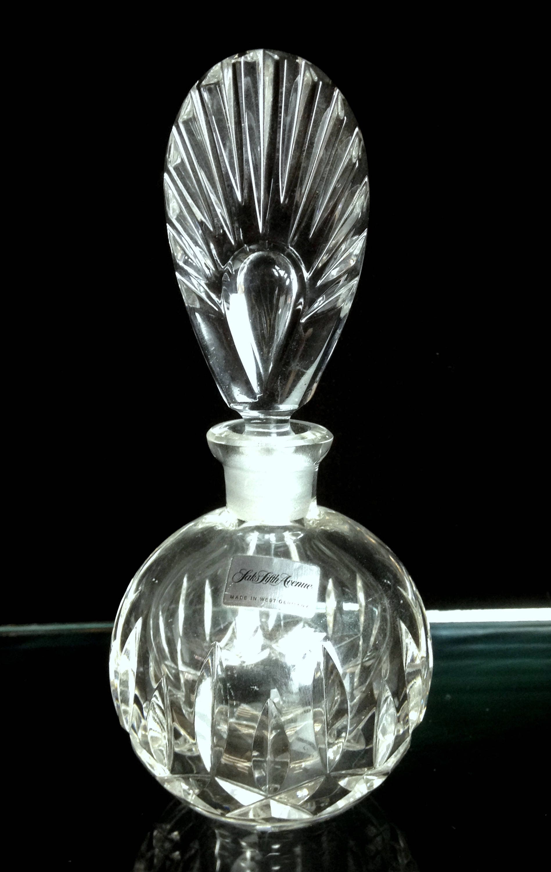 Buy Vintage Smokey Crystal Perfume Bottle Made in West Germany Online in  India 