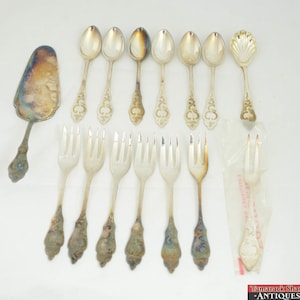 Vtg 15pc Kochberg Bestecke Ostfriesenbesteck Silver Plate Flatware Germany image 1