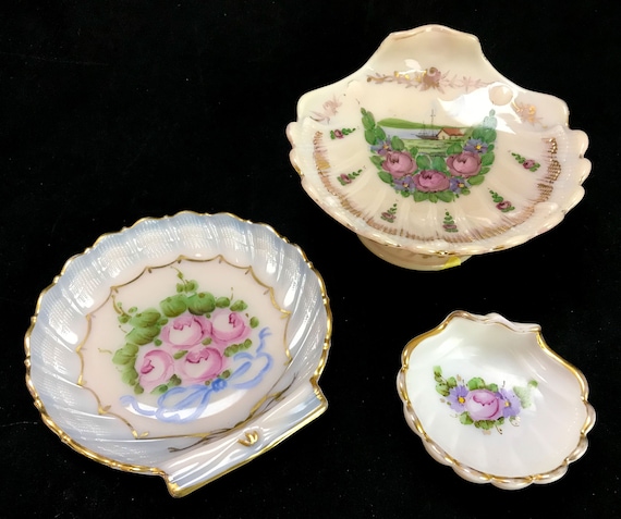 3 Cambridge Crown Tuscan Charleton Rose Decorated Goldtrim Etsy