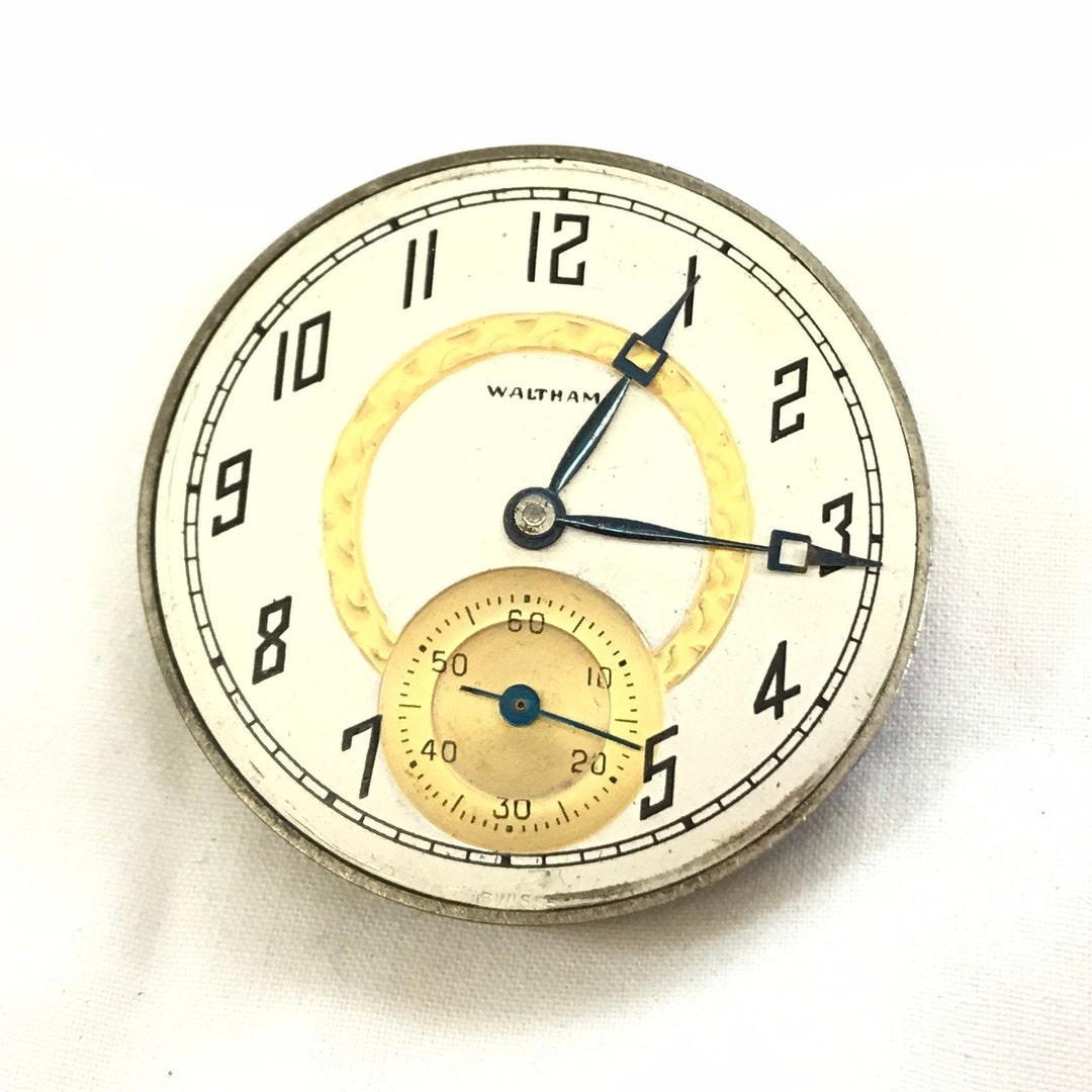 Gotham Pocket Watch Movement 6J Runs Slow for Repair Etsy