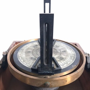 Antique Nautical Pelorus Maritime Navigational Aid Instrument Dumb Compass Wooden Box image 7