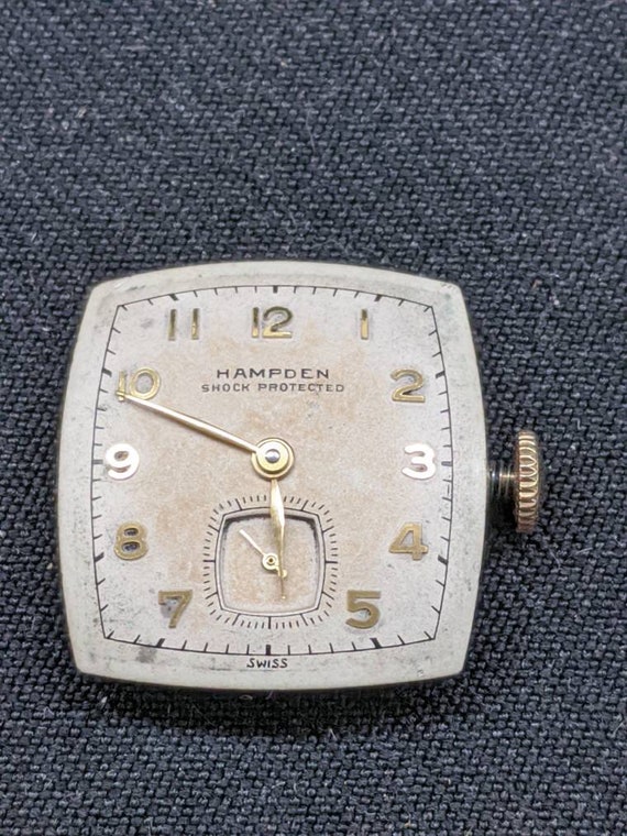 Vintage Hampden Men's Wrist Watch Mid Sized | 194… - image 2