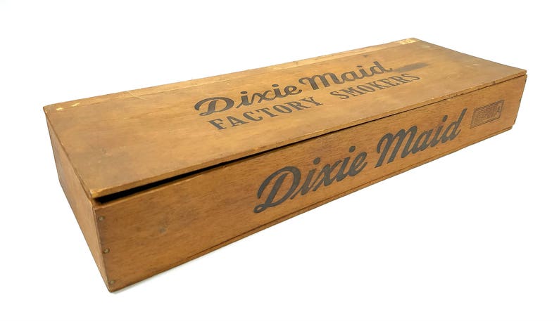 Vintage Lot of 3 General Store Display Cigar Boxes 2 Wooden 1 Cardboard image 2