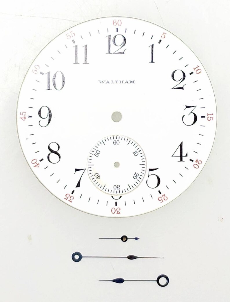 Hard to Find Block Font Waltham 14s Pocket Watch Dial and Etsy